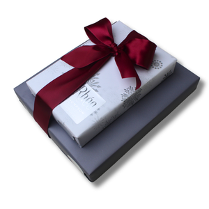 Large 2-Tier Silver Snowfalke Set