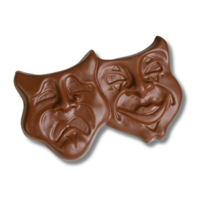 Milk Chocolate Comedy/Tragedy Mask