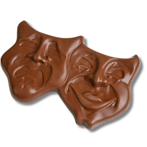 Milk Chocolate Comedy/Tragedy Mask