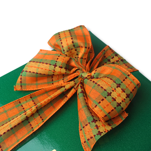 30-pc Fall Plaid Bow Box