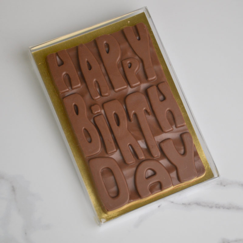 Chocolate Birthday Card - Rheo Thompson Candies