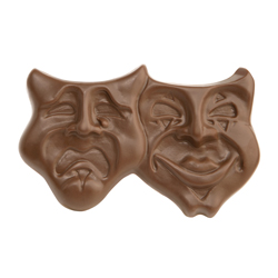 Milk Chocolate Comedy/Tragedy Mask