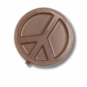 Milk Chocolate Peace Sign